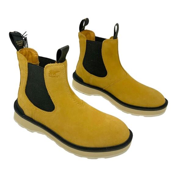 Sorel Hi-Line Chelsea Boot Geo Yellow Jet Size 8 NWT $175 MSRP - Picture 4 of 8